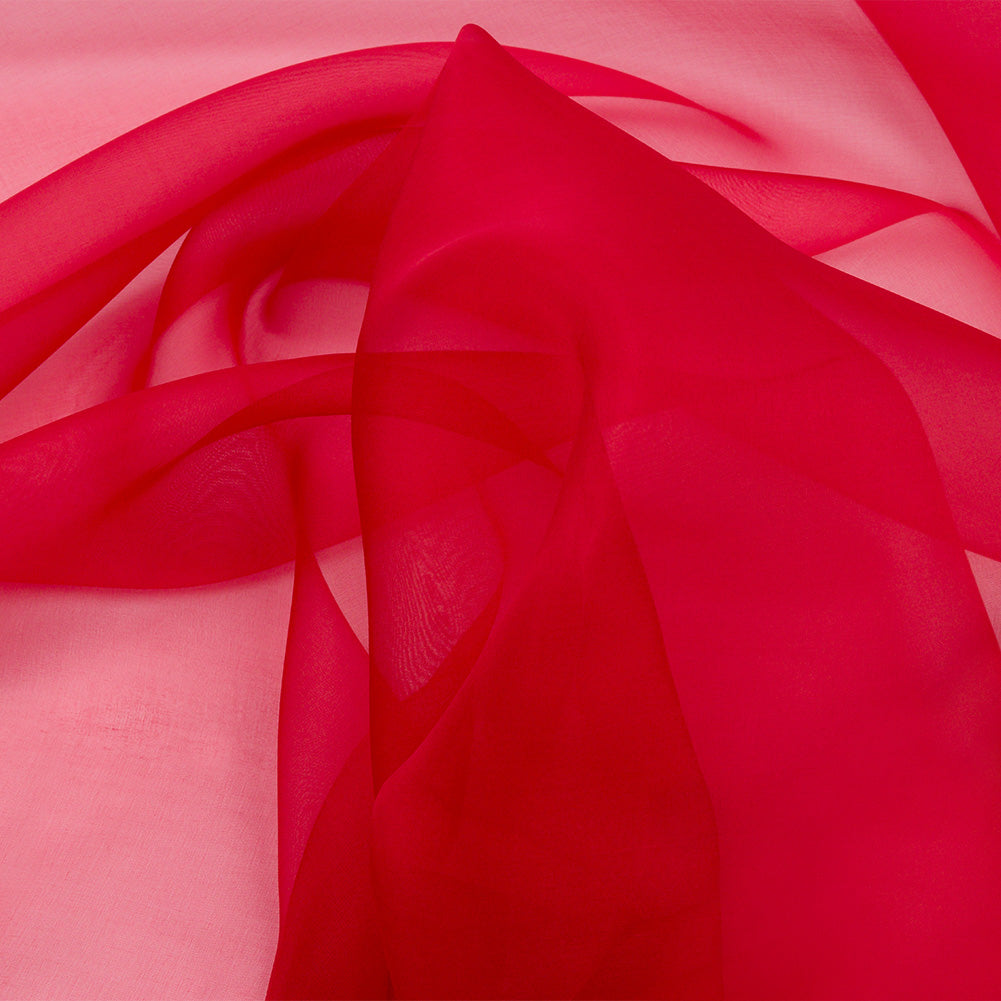 Silk Organza 44" - Red - Premium Collection