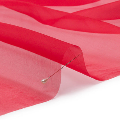Silk Organza 44" - Tango Red - Premium Collection