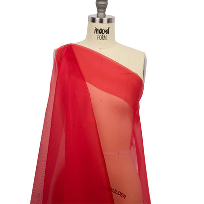 Silk Organza 44" - Tango Red - Premium Collection