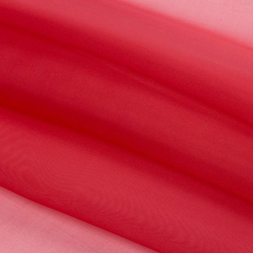 Organza de seda de 44" - Ladrillo - Colección Premium