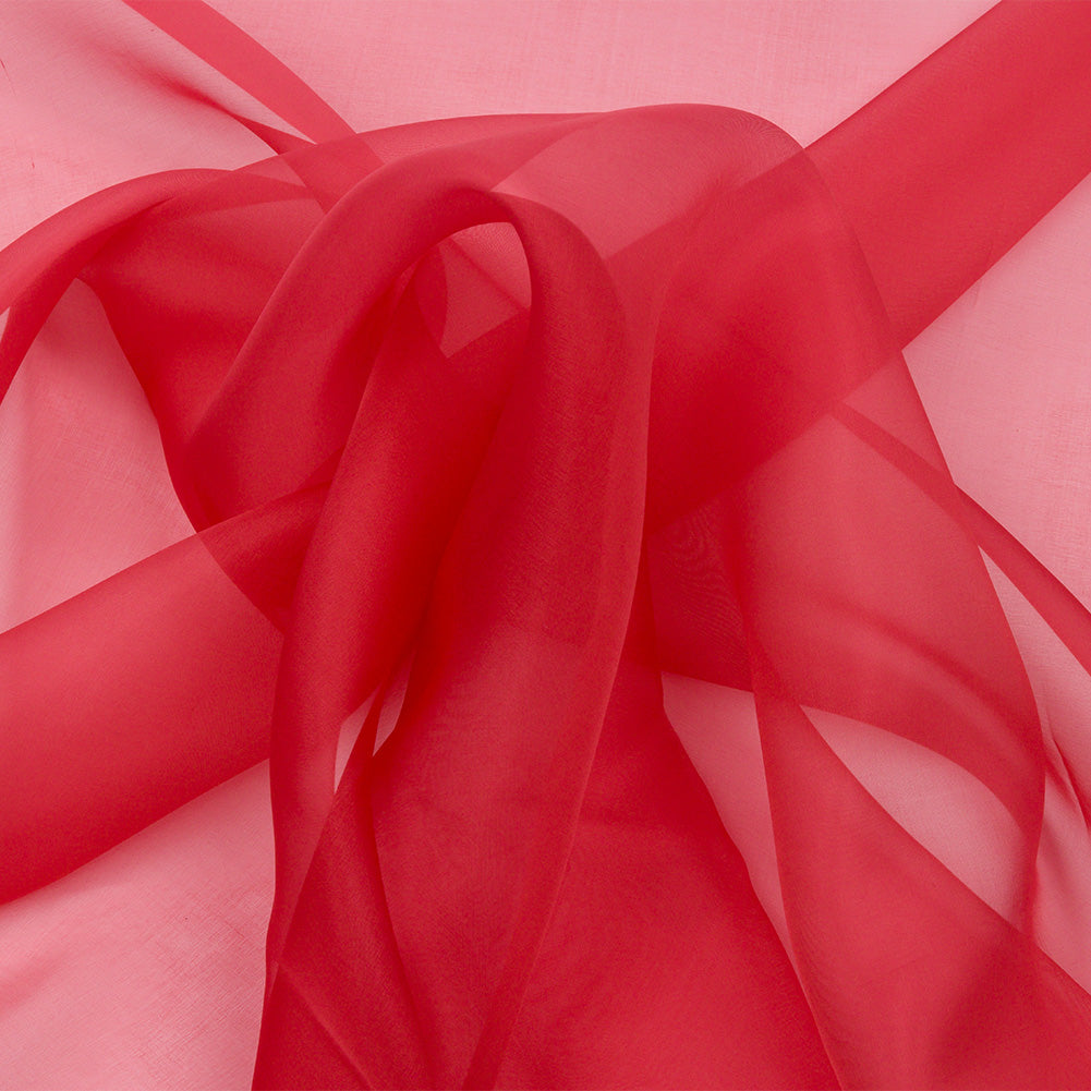 Silk Organza 44" - Brick - Premium Collection