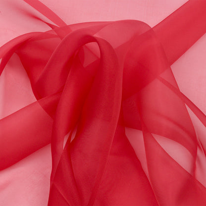 Silk Organza 44" - Brick - Premium Collection