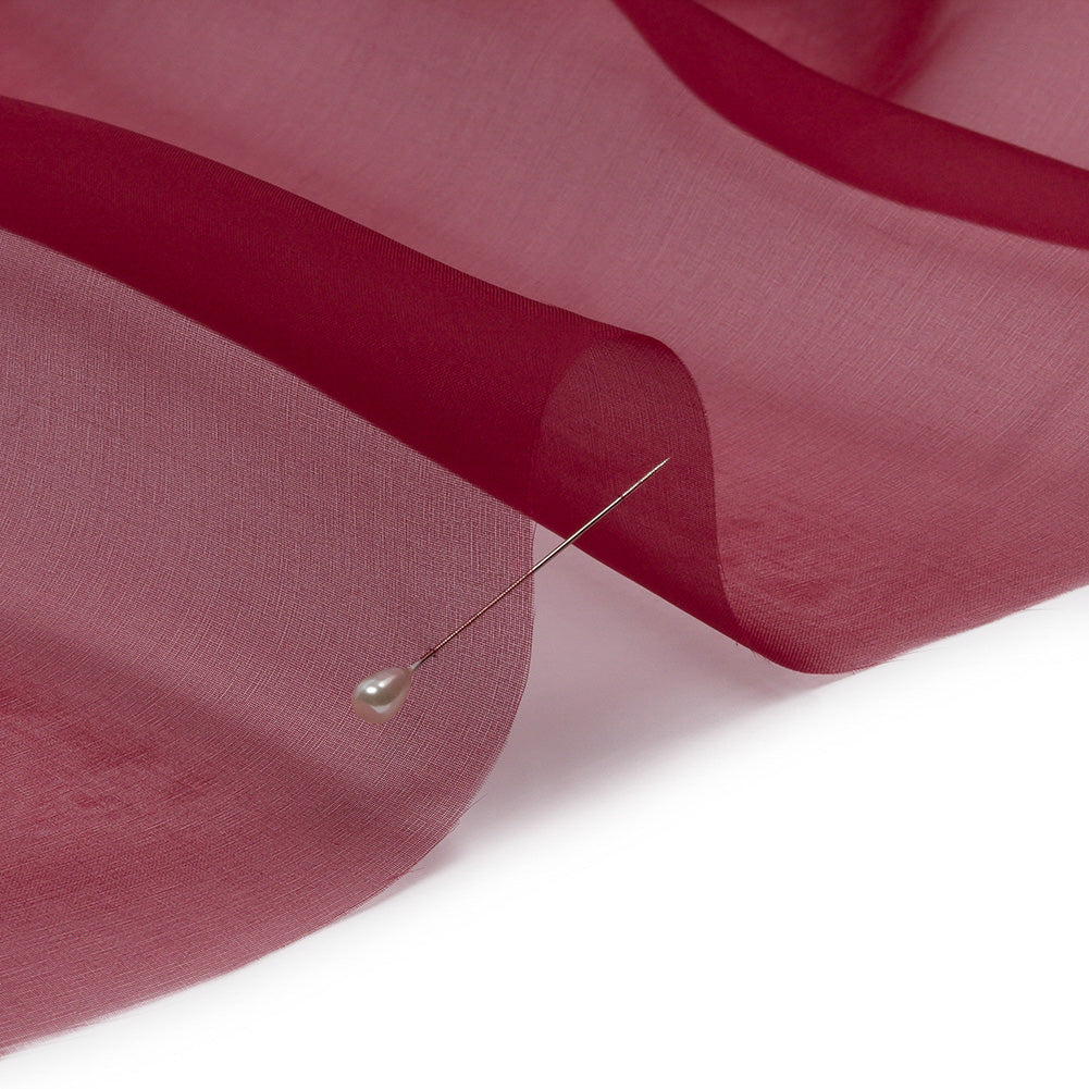 Silk Organza 44" - Wine - Premium Collection