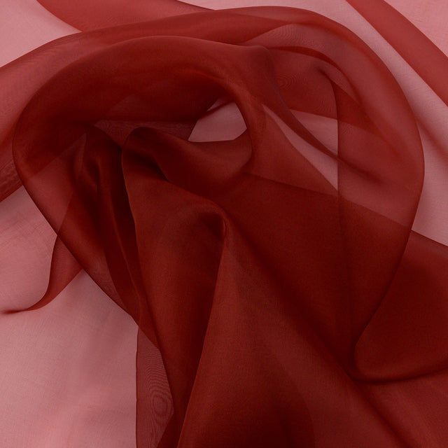 Silk Organza 44" - Rust - Premium Collection