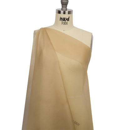 Silk Organza 44" - Latte - Premium Collection Detail
