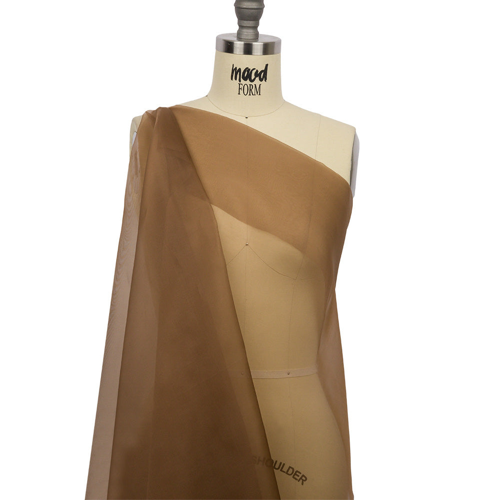 Silk Organza 44" - Light Brown - Premium Collection