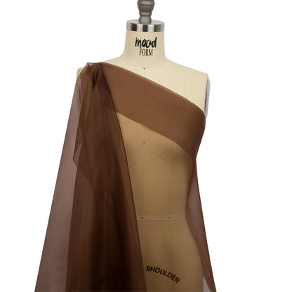 Silk Organza 44" - Chocolate - Premium Collection