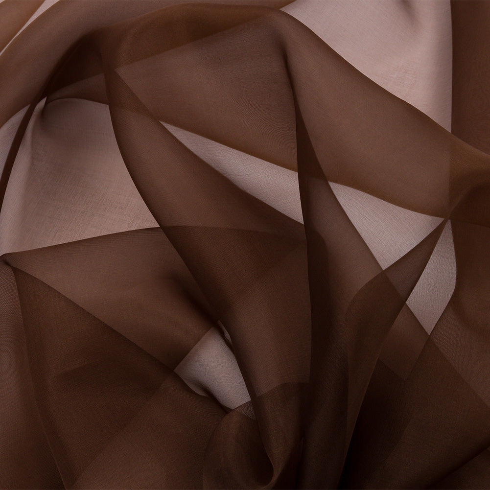 Silk Organza 44" - Chocolate - Premium Collection