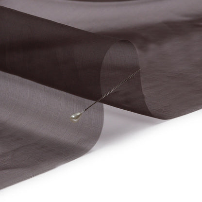 Silk Organza 44" - Deep Charcoal - Premium Collection