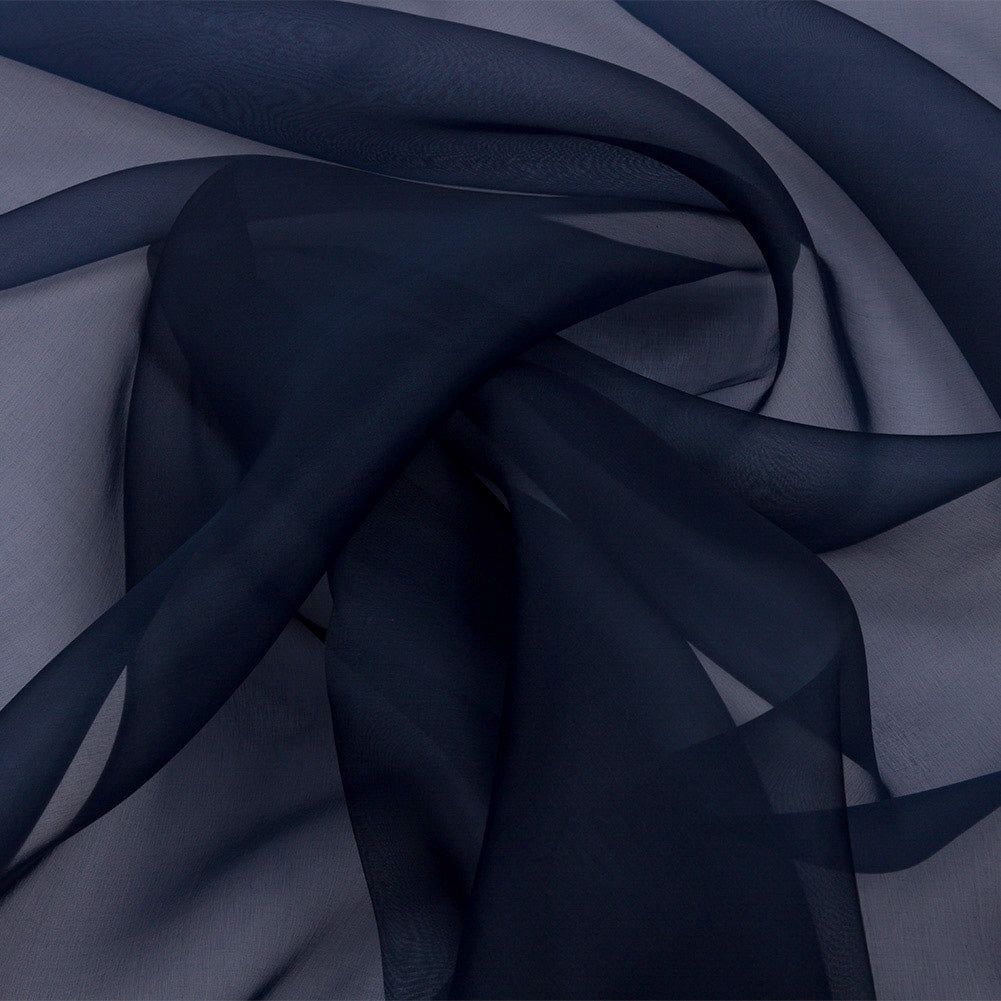 Silk Organza 44" - Navy - Premium Collection