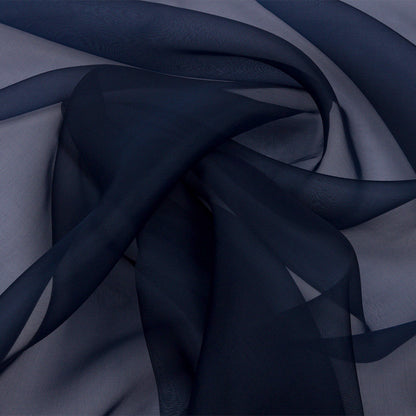 Silk Organza 44" - Navy - Premium Collection