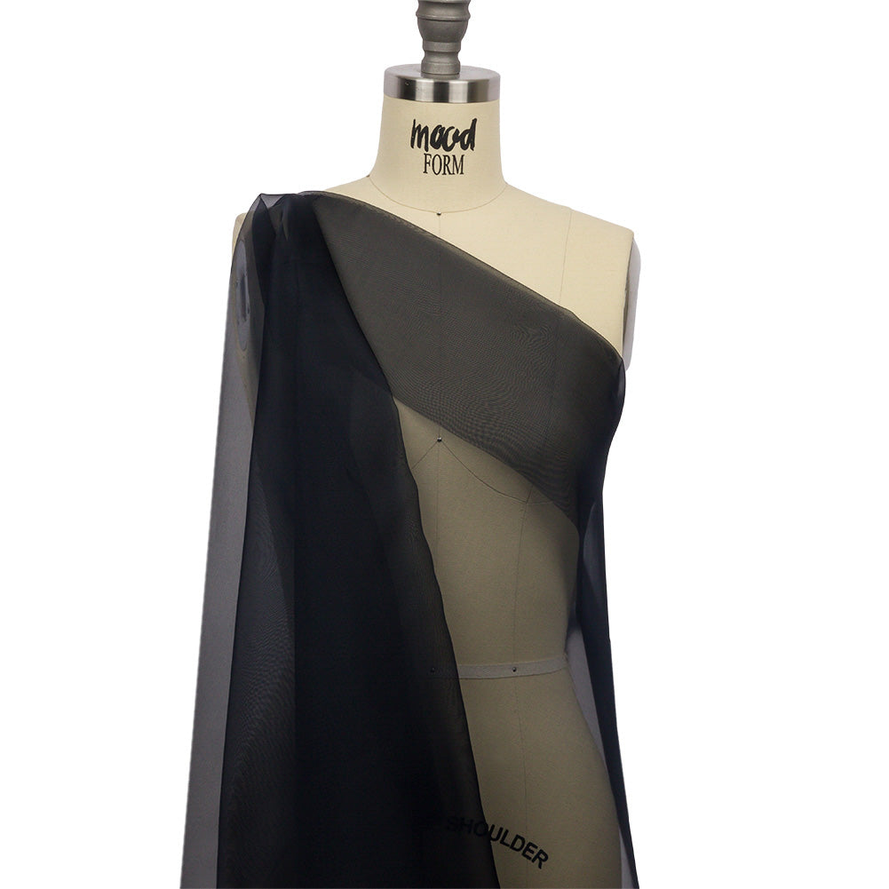 Silk Organza 44" - Midnight - Premium Collection