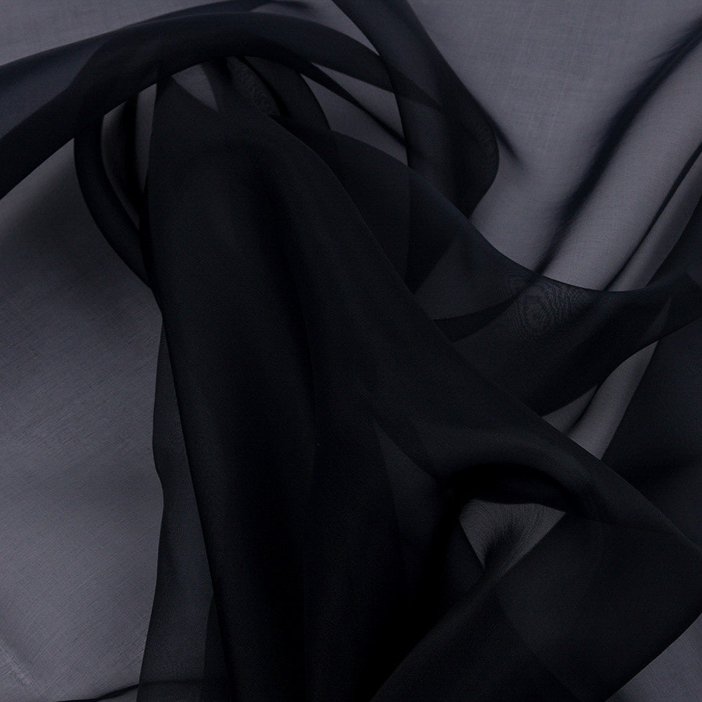 Silk Organza 44" - Midnight - Premium Collection