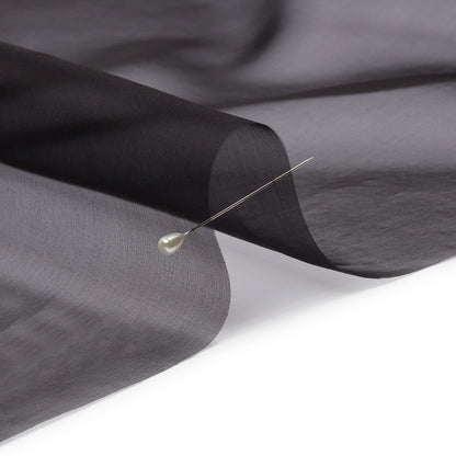 Silk Organza 44" - Black - Premium Collection