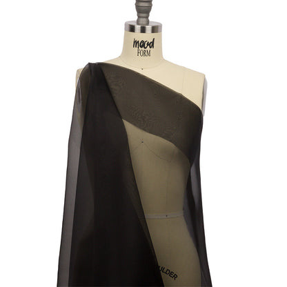 Silk Organza 44" - Black - Premium Collection Detail