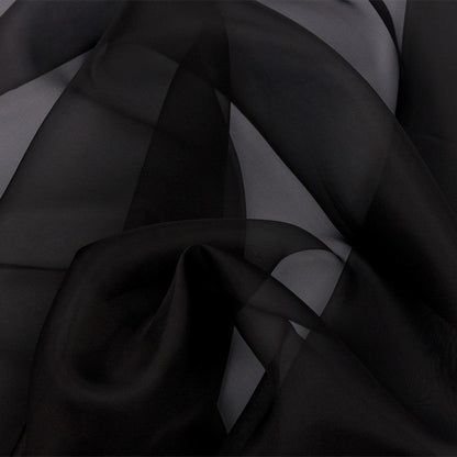 Silk Organza 44" - Black - Premium Collection