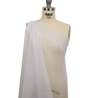 Silk Organza 54" - Bright White - Premium Collection