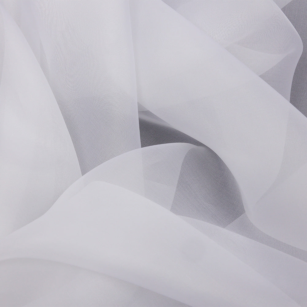 Silk Organza 54" - Bright White - Premium Collection