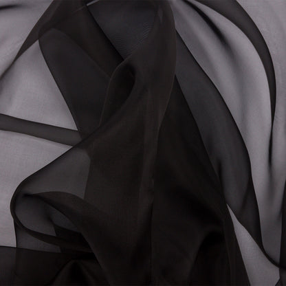Silk Organza 54" - Black - Premium Collection