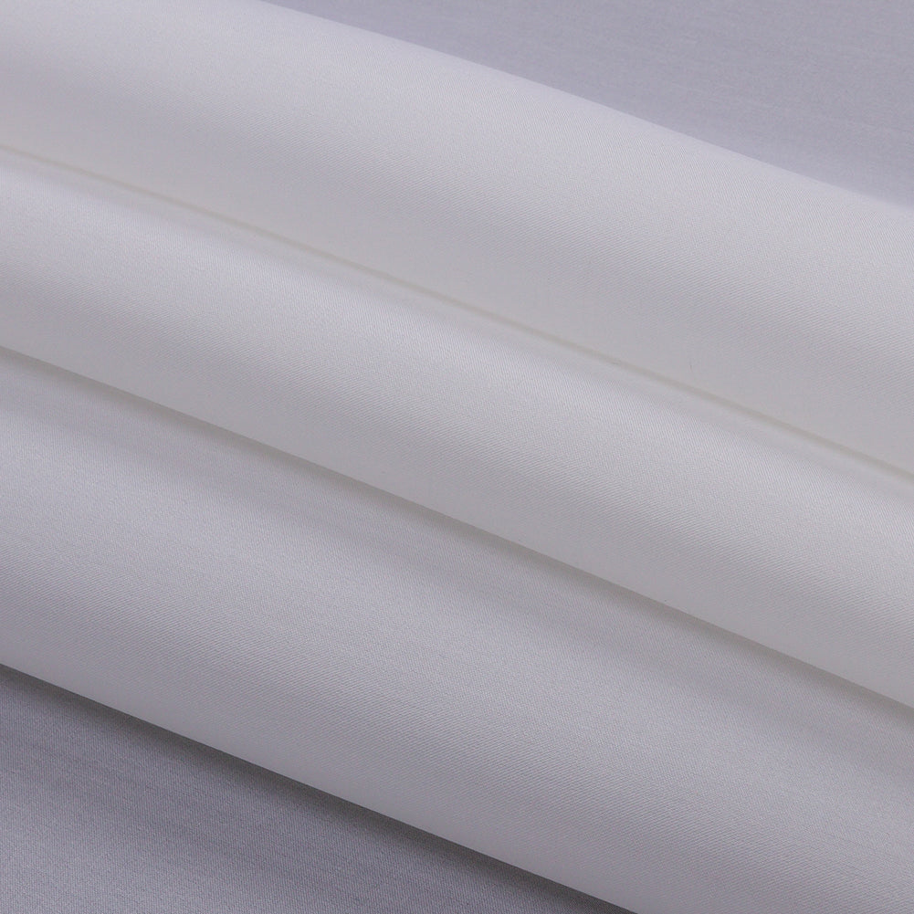 Silk Satin-Face Organza 54" - Bright White - Premium Collection