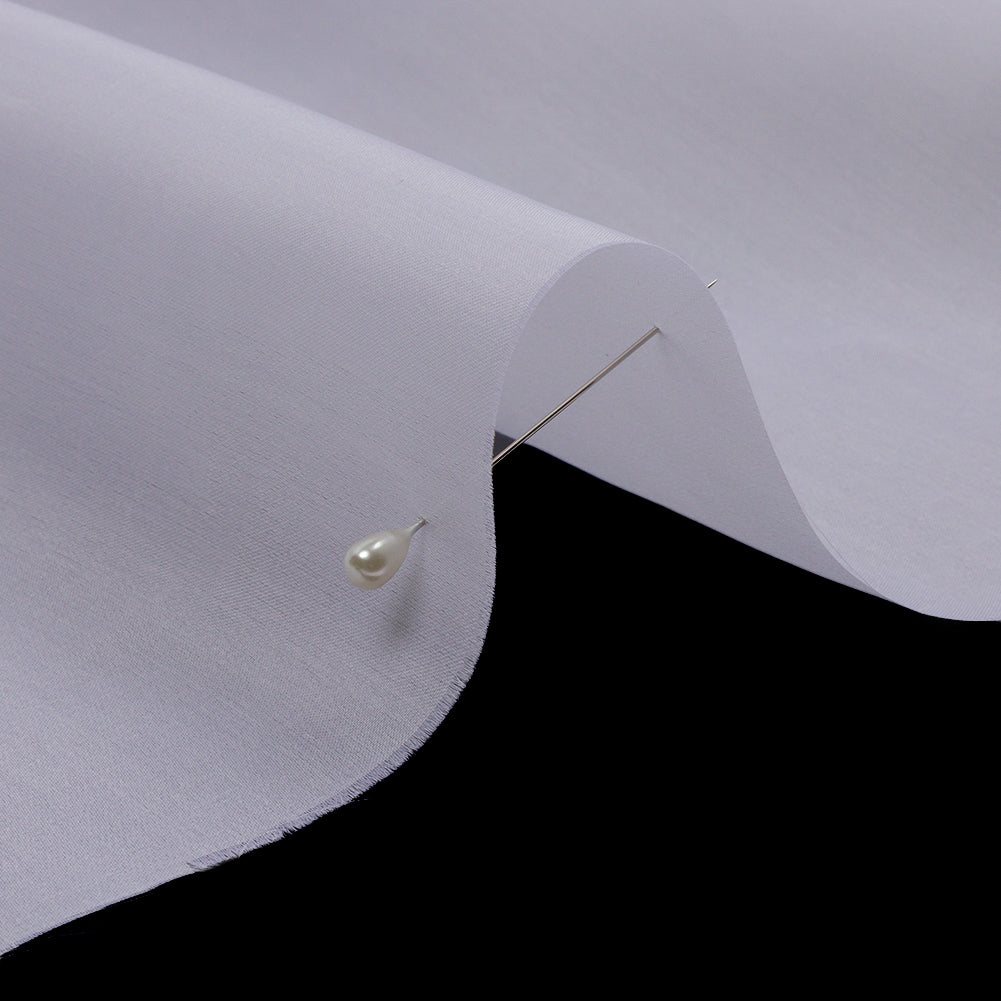 Silk Satin-Face Organza 54" - Bright White - Premium Collection