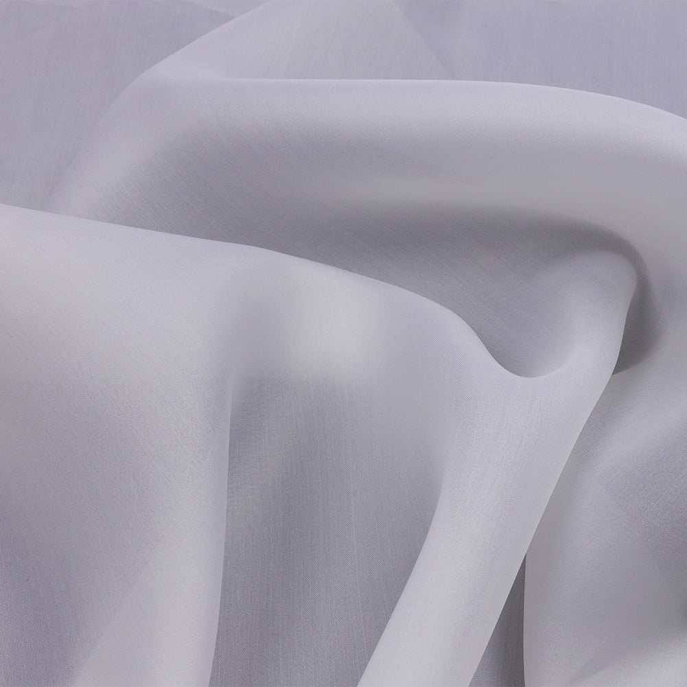 Silk Satin-Face Organza 54" - Bright White - Premium Collection