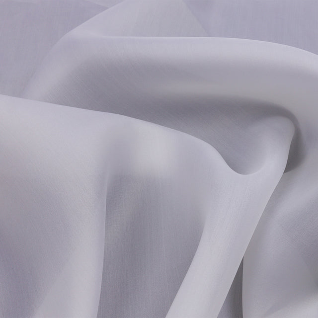 Silk Satin-Face Organza 54" - Bright White - Premium Collection