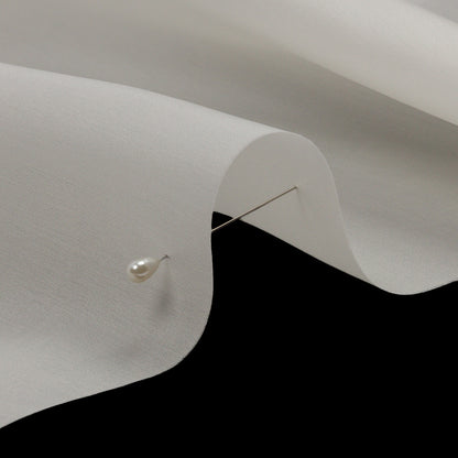 Silk Satin-Face Organza 54" - Whisper White - Premium Collection