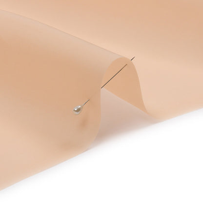 Organza con satén de seda en una cara, 137 cm (54"), color crema - Colección Premium