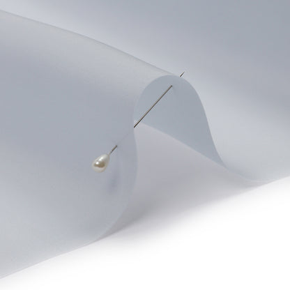 Silk Satin-Face Organza 54" - Gray Dawn - Premium Collection