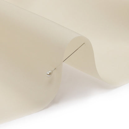 Organza con satén de seda en una cara, 137 cm (54"), color marfil - Colección Premium
