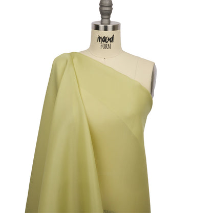 Silk Satin-Face Organza 54" - Linden Green - Premium Collection