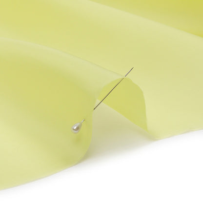 Silk Satin-Face Organza 54" - Sunny Lime - Premium Collection