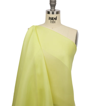 Silk Satin-Face Organza 54" - Sunny Lime - Premium Collection