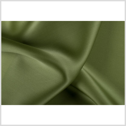 Silk Satin-Face Organza 54" - Pesto Green - Premium Collection