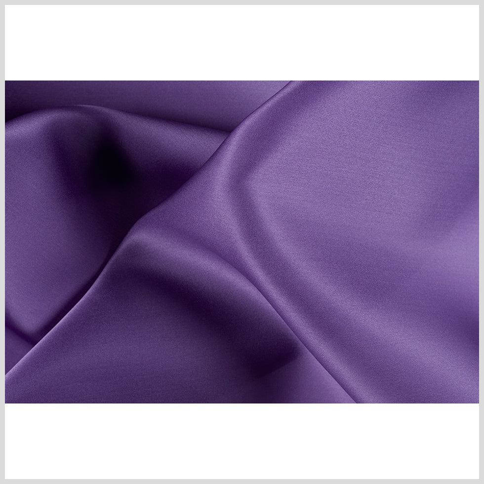 Organza con satén de seda en una cara, 137 cm (54"), morado brillante, colección premium.