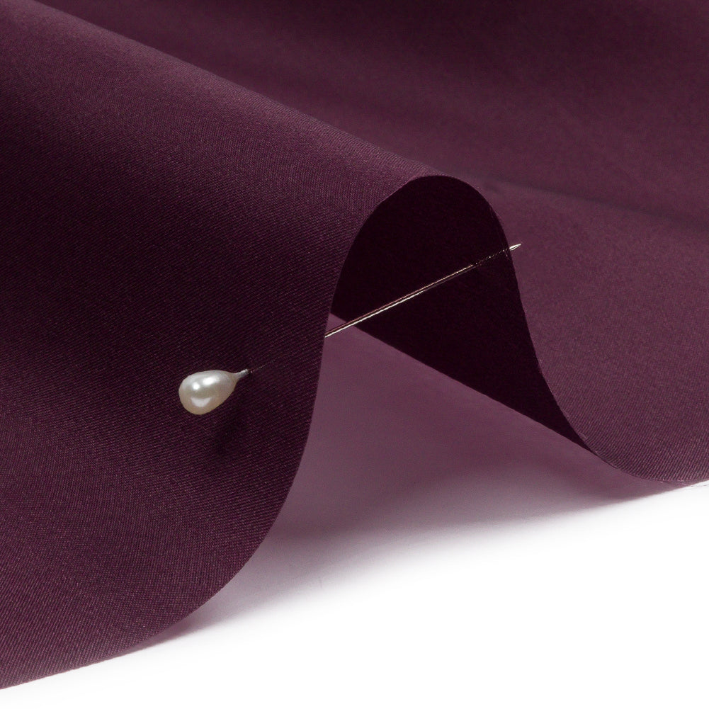 Silk Satin-Face Organza 54" - Eggplant - Premium Collection