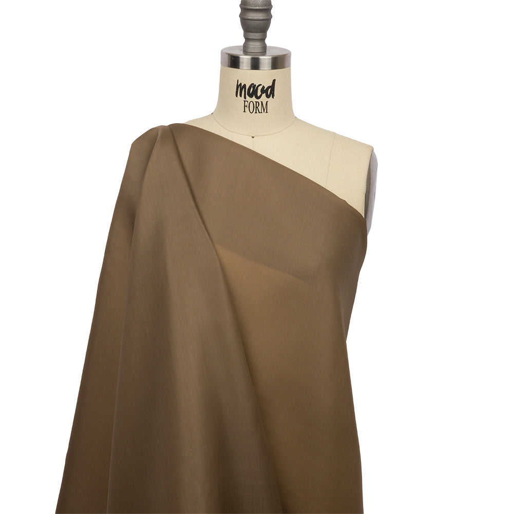 Organza de satén de seda de 54" - Alcaparras - Colección Premium