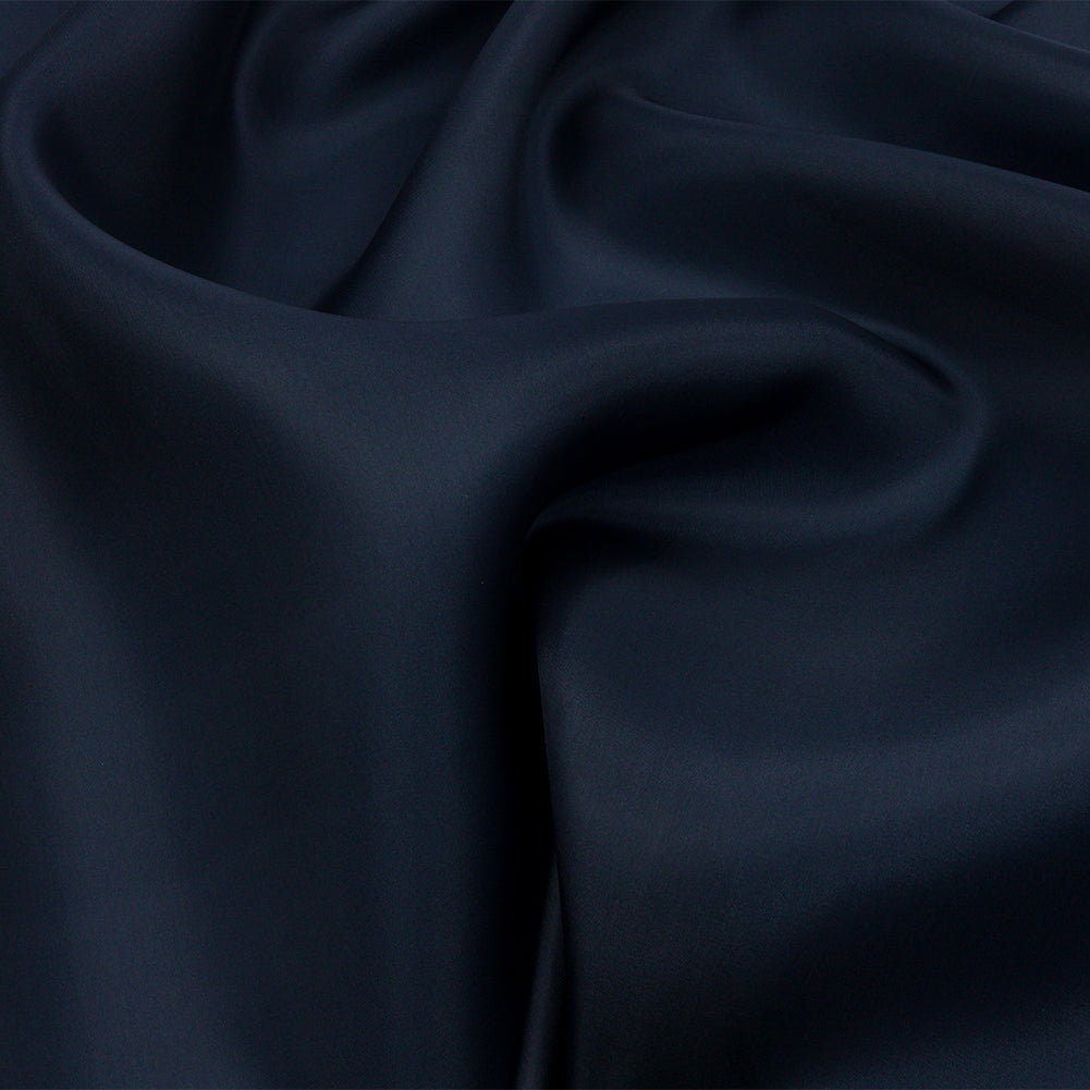 Silk Satin-Face Organza 54" - Navy - Premium Collection
