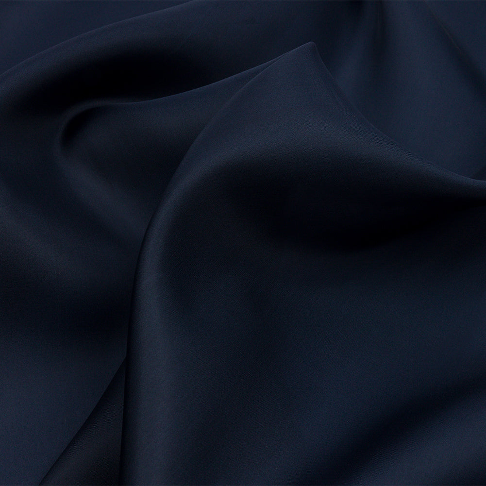 Silk Satin-Face Organza 54" - Midnight - Premium Collection