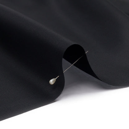Silk Satin-Face Organza 54" - Black - Premium Collection