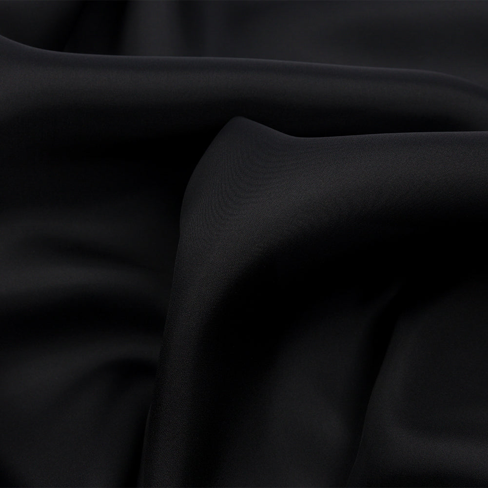 Silk Satin-Face Organza 54" - Black - Premium Collection