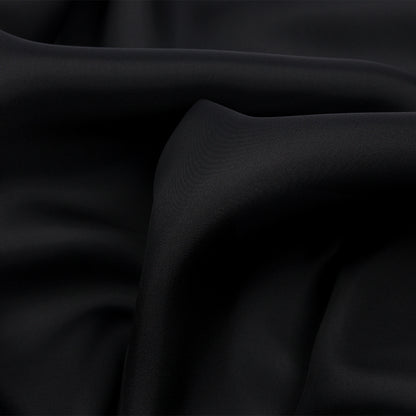 Silk Satin-Face Organza 54" - Black - Premium Collection