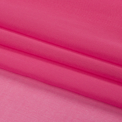 Silk Chiffon 44" - Carmine Rose - Premium Collection