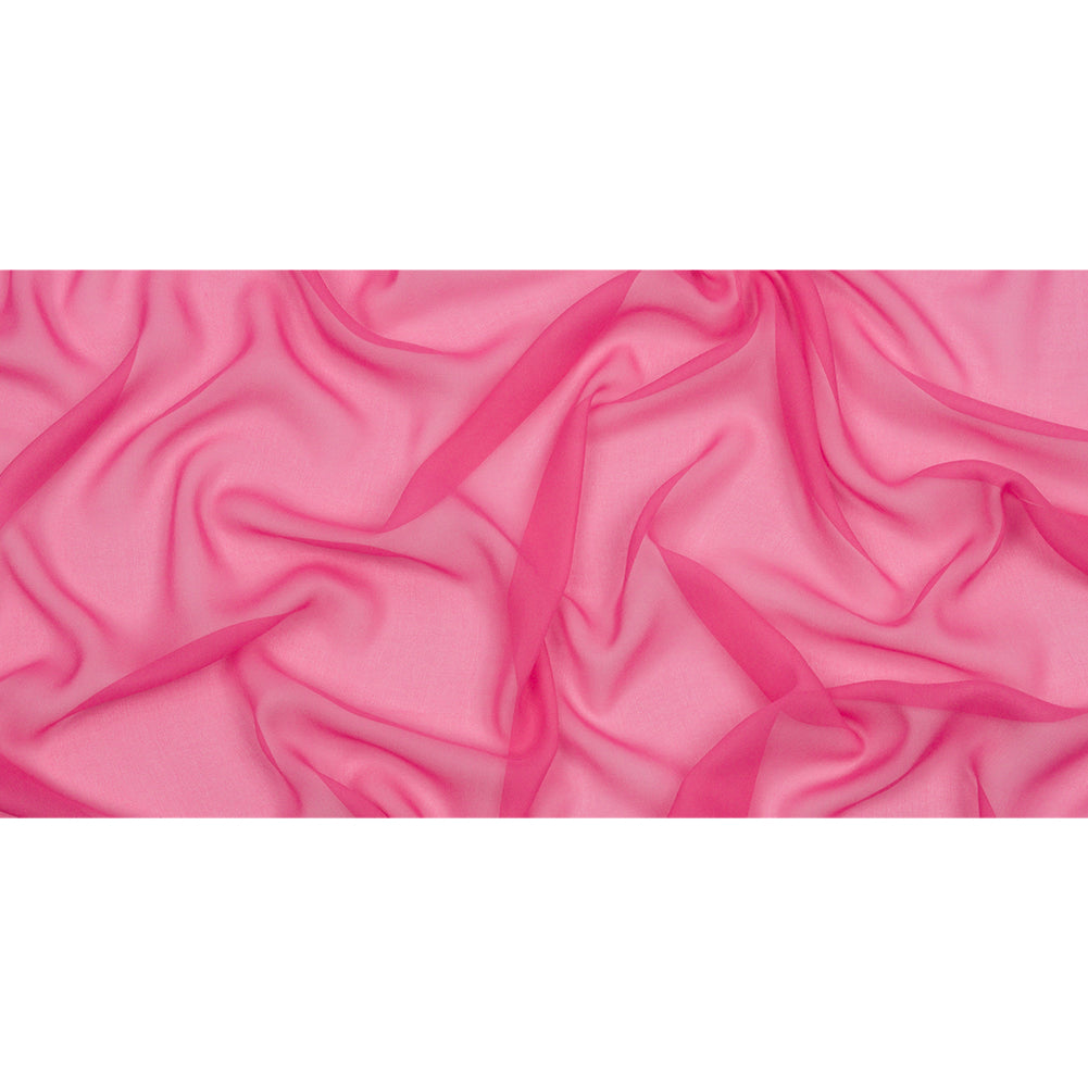 Silk Chiffon 44" - Carmine Rose - Premium Collection