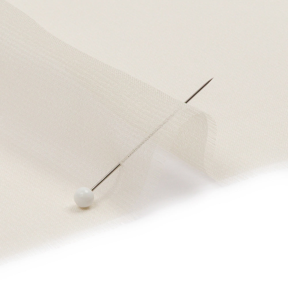 Gasa de seda 44" - Marfil - Colección Premium