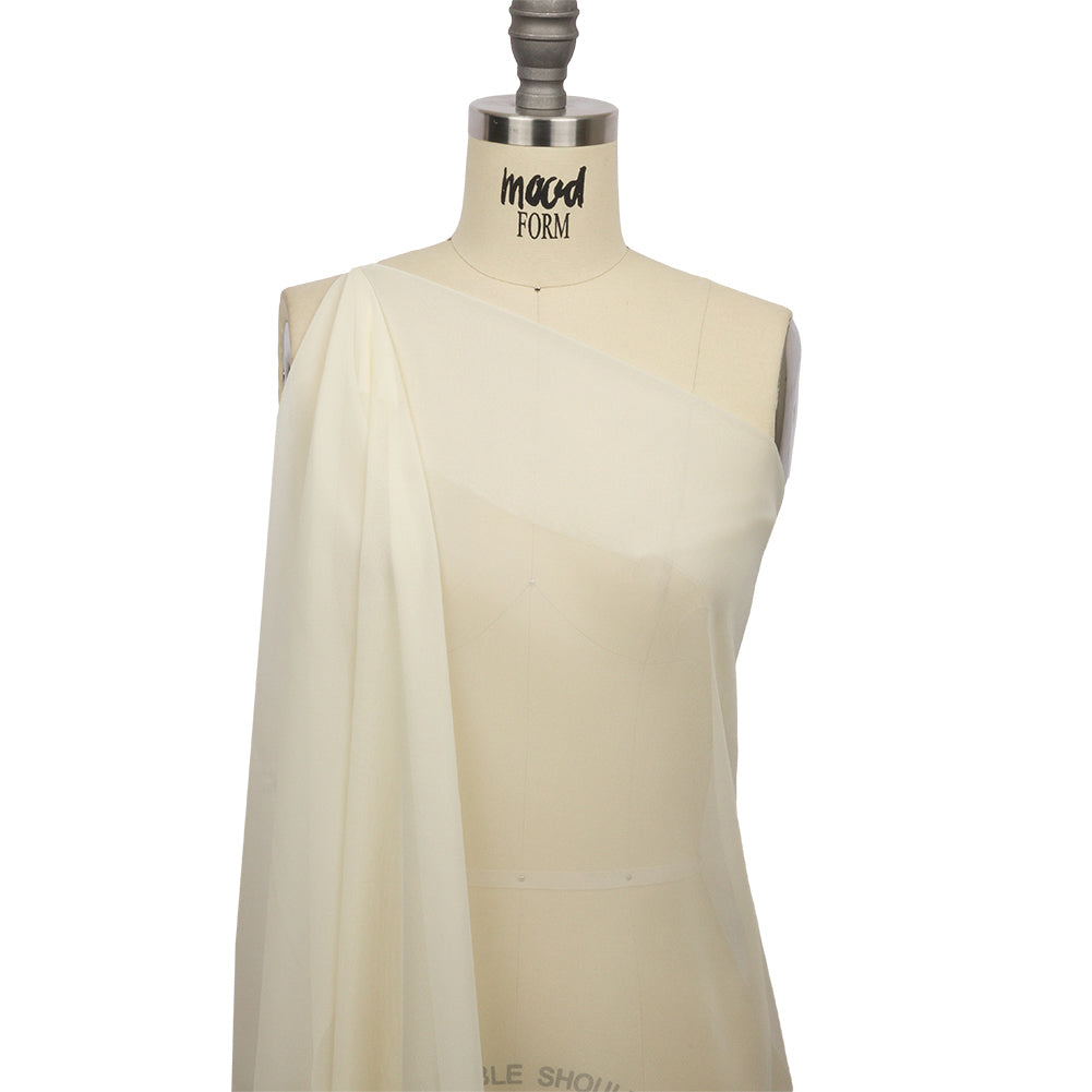 Silk Chiffon 44" - Pale Yellow - Premium Collection