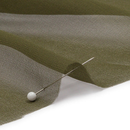 Silk Chiffon 44" - Olive Green - Premium Collection