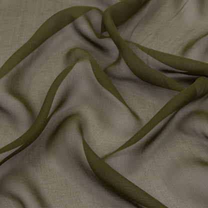 Silk Chiffon 44" - Olive Green - Premium Collection