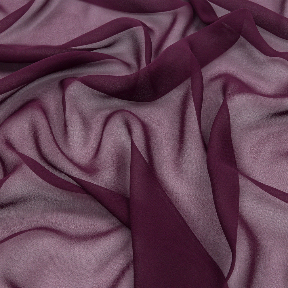 Silk Chiffon 44" - Eggplant - Premium Collection